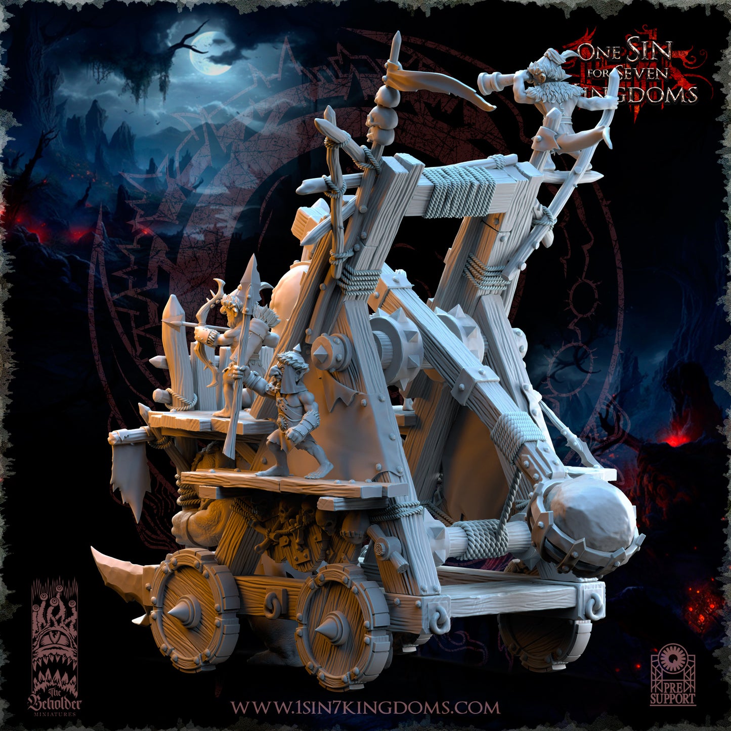 EE - Ohru Tree Shepherd - MULTI – ELFES À FEUILLES PERSISTANTES - Fantasy – The Beholder Miniatures 25-04