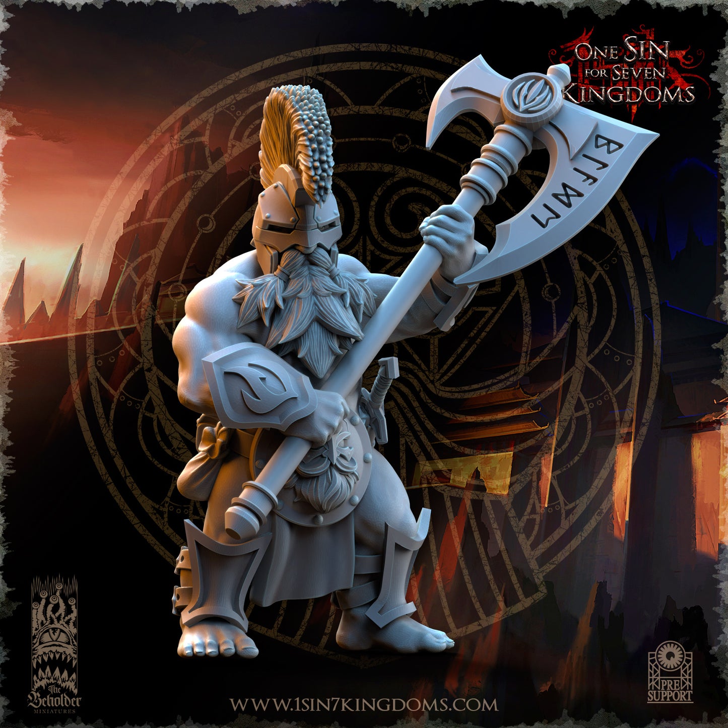DK - Ingénieurs de guerre - BR – ROYAUME DES NAINS - Fantasy – The Beholder Miniatures 25-05 Nouveau
