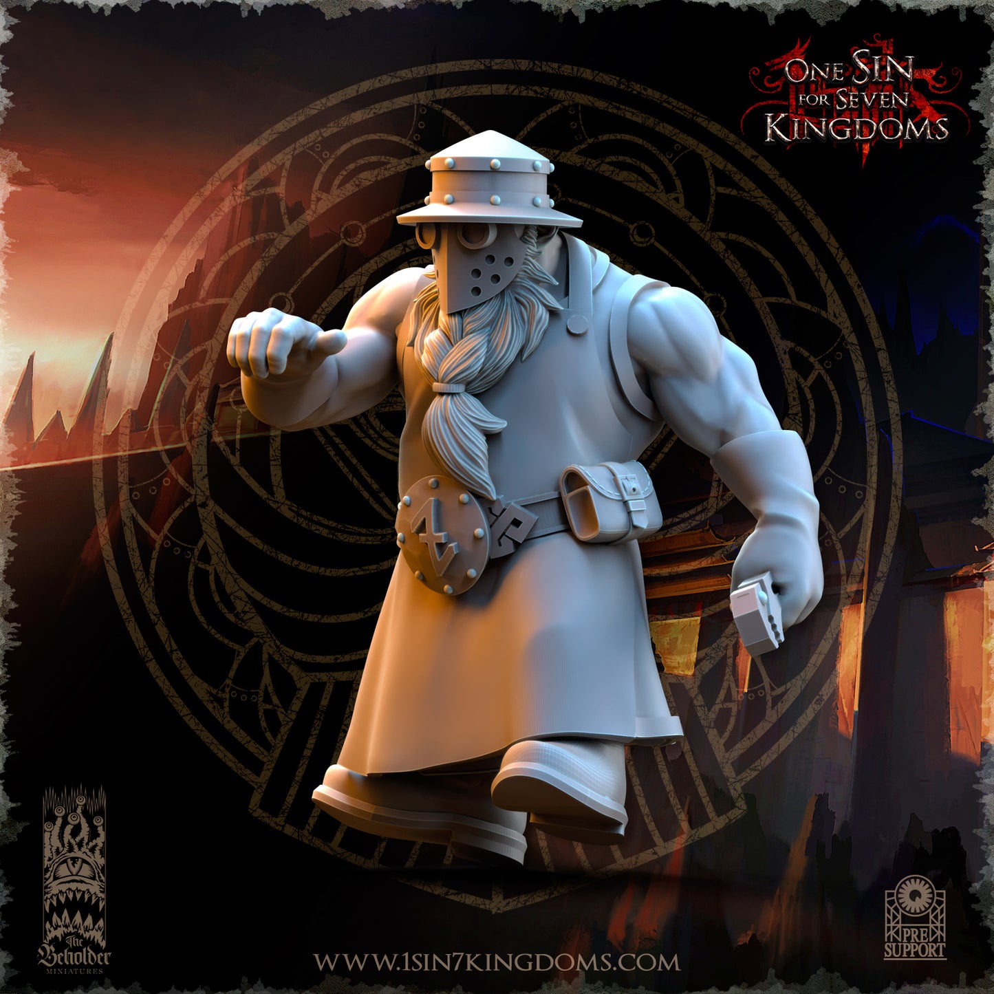 DK - Ingénieurs de guerre - BR – ROYAUME DES NAINS - Fantasy – The Beholder Miniatures 25-05 Nouveau