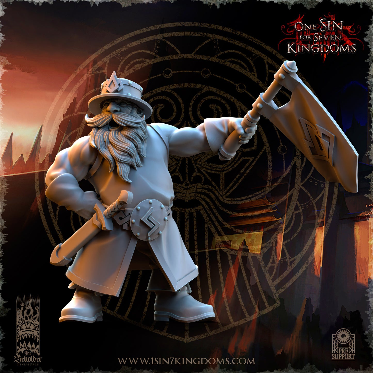 DK - Ingénieurs de guerre - BR – ROYAUME DES NAINS - Fantasy – The Beholder Miniatures 25-05 Nouveau