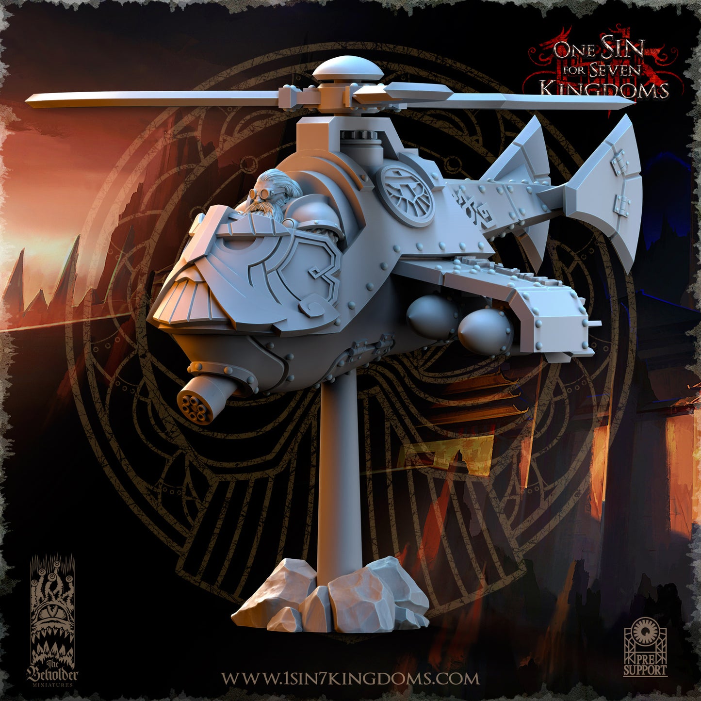 DK - Ingénieurs de guerre - BR – ROYAUME DES NAINS - Fantasy – The Beholder Miniatures 25-05 Nouveau