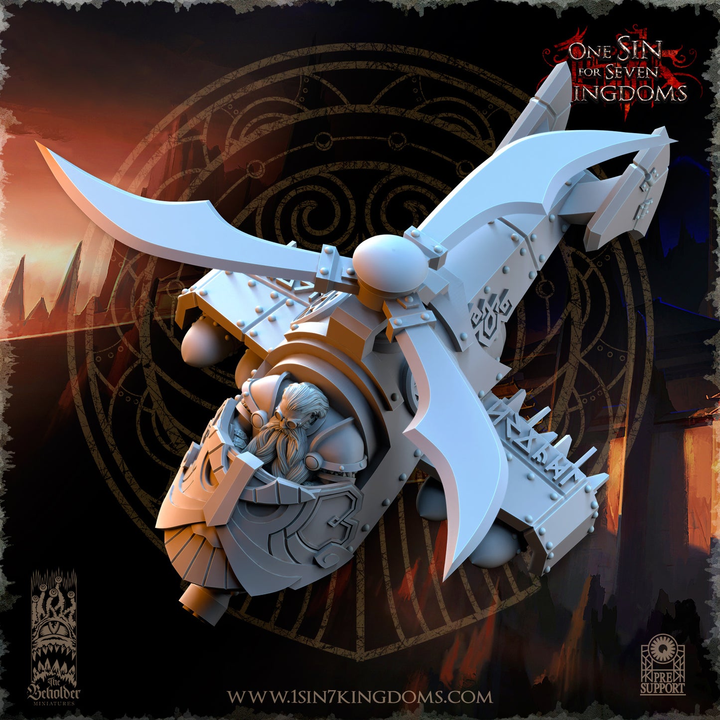 DK - Ingénieurs de guerre - BR – ROYAUME DES NAINS - Fantasy – The Beholder Miniatures 25-05 Nouveau