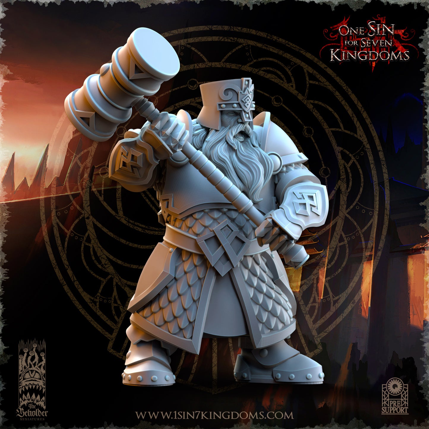 DK - Ingénieurs de guerre - BR – ROYAUME DES NAINS - Fantasy – The Beholder Miniatures 25-05 Nouveau