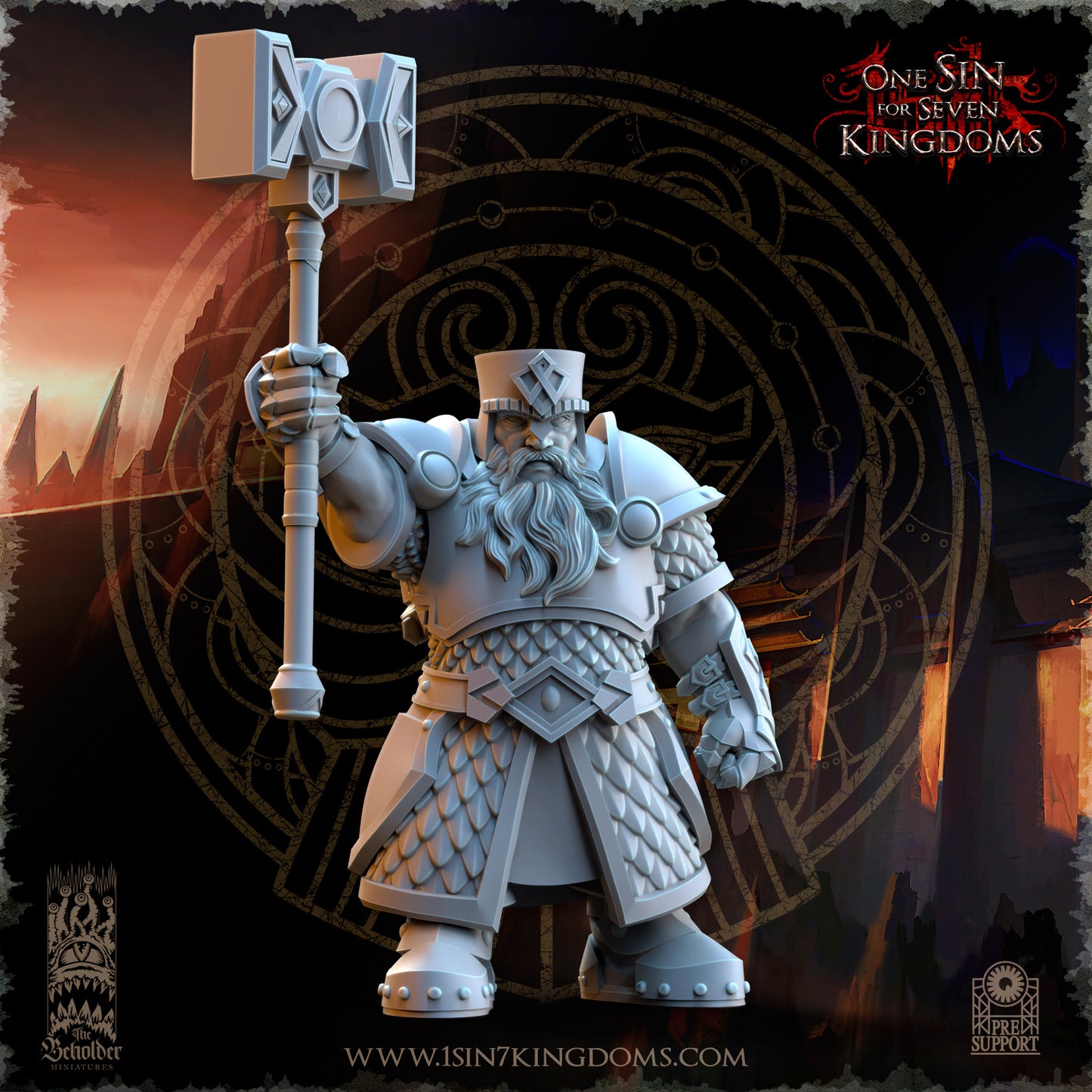 DK - Ingénieurs de guerre - BR – ROYAUME DES NAINS - Fantasy – The Beholder Miniatures 25-05 Nouveau