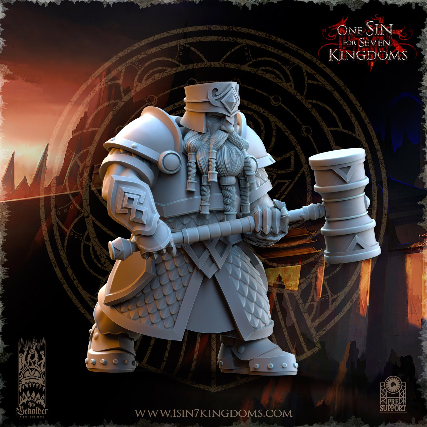 DK - Ingénieurs de guerre - BR – ROYAUME DES NAINS - Fantasy – The Beholder Miniatures 25-05 Nouveau