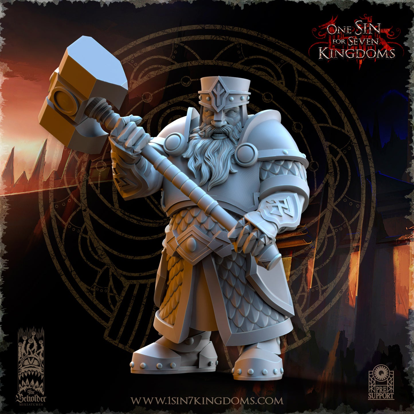 DK - Ingénieurs de guerre - BR – ROYAUME DES NAINS - Fantasy – The Beholder Miniatures 25-05 Nouveau