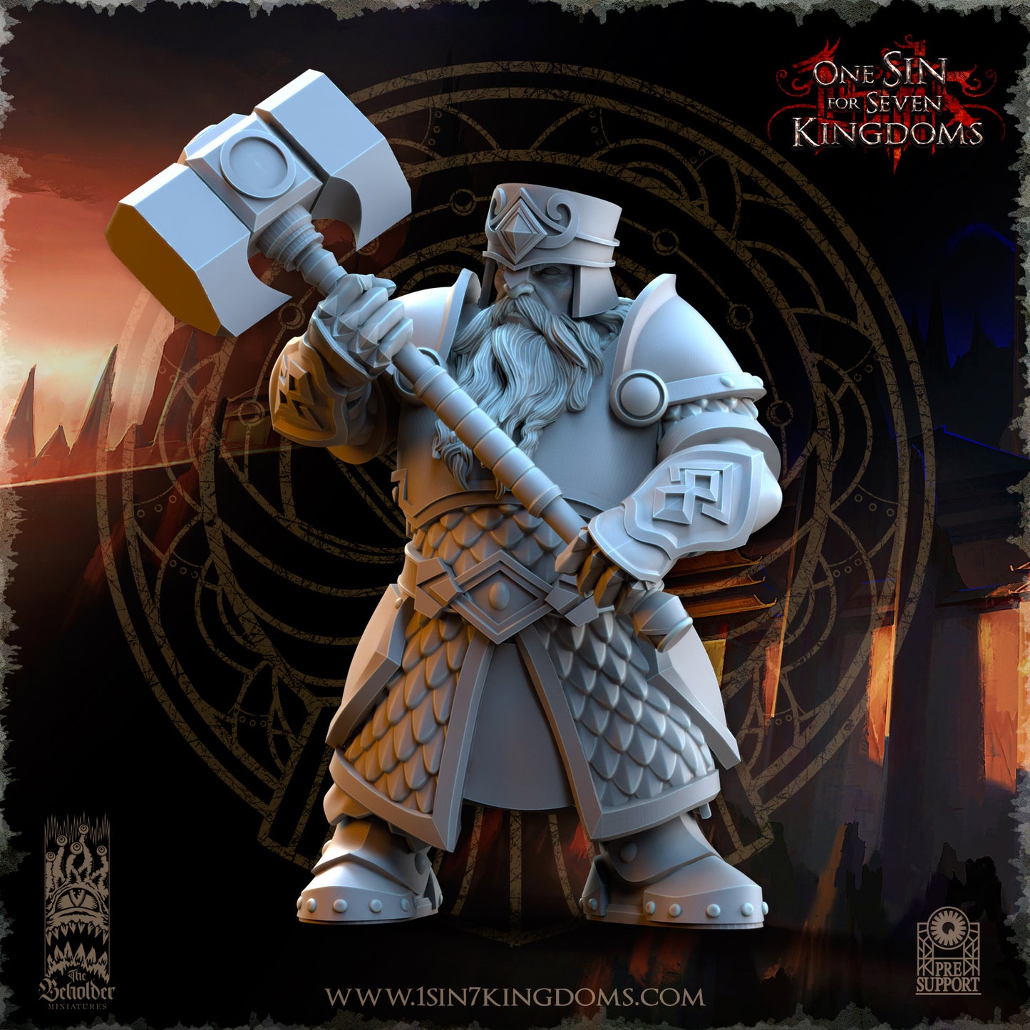 DK - Ingénieurs de guerre - BR – ROYAUME DES NAINS - Fantasy – The Beholder Miniatures 25-05 Nouveau
