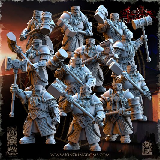 DK - Ingénieurs de guerre - BR – ROYAUME DES NAINS - Fantasy – The Beholder Miniatures 25-05 Nouveau