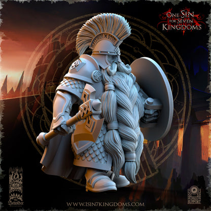 DK - Hiighborn Warrior Axe - BR – DWARVEN KINGDOM - Fantasy – The Beholder Miniatures 25-02