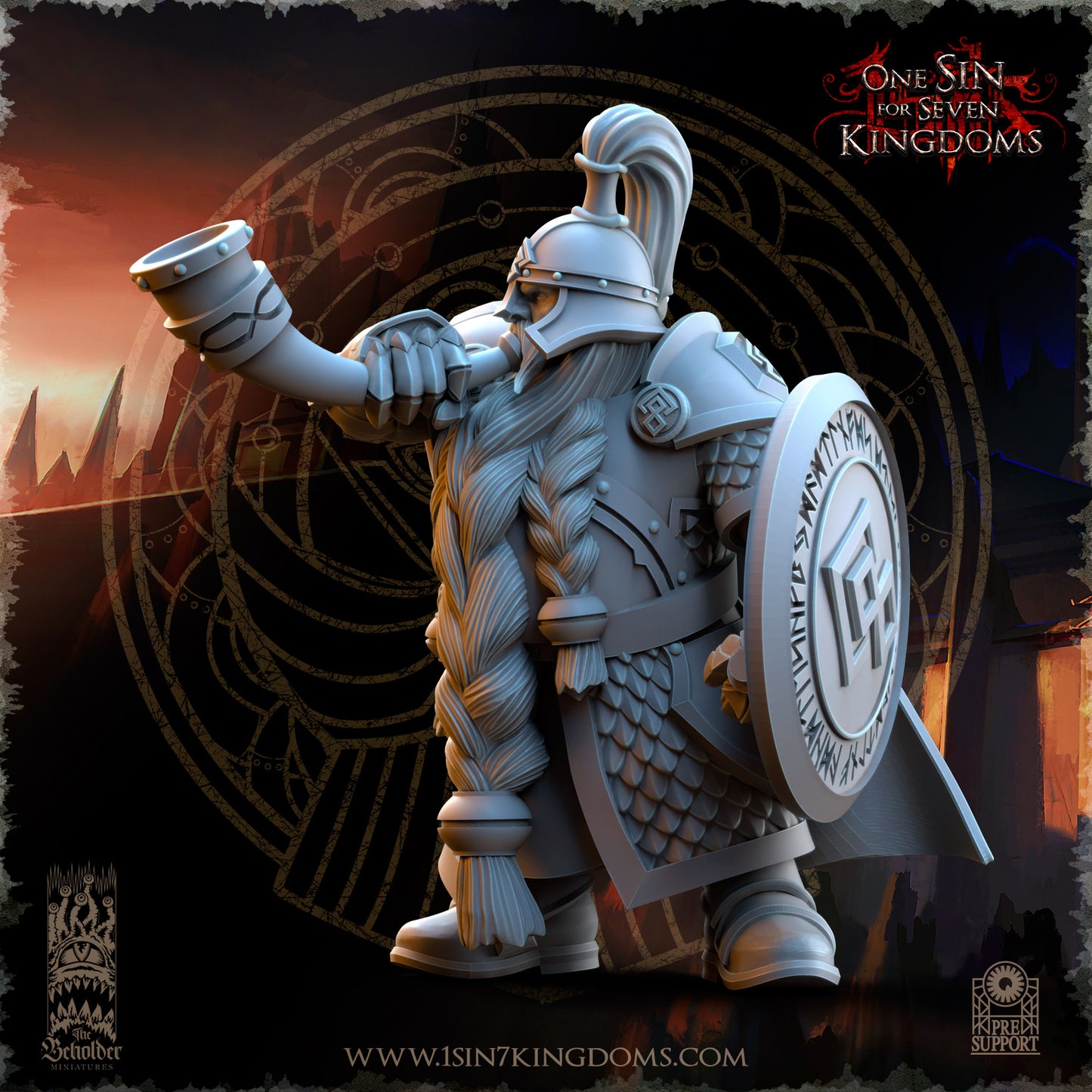 DK - Ingénieurs de guerre - BR – ROYAUME DES NAINS - Fantasy – The Beholder Miniatures 25-05 Nouveau