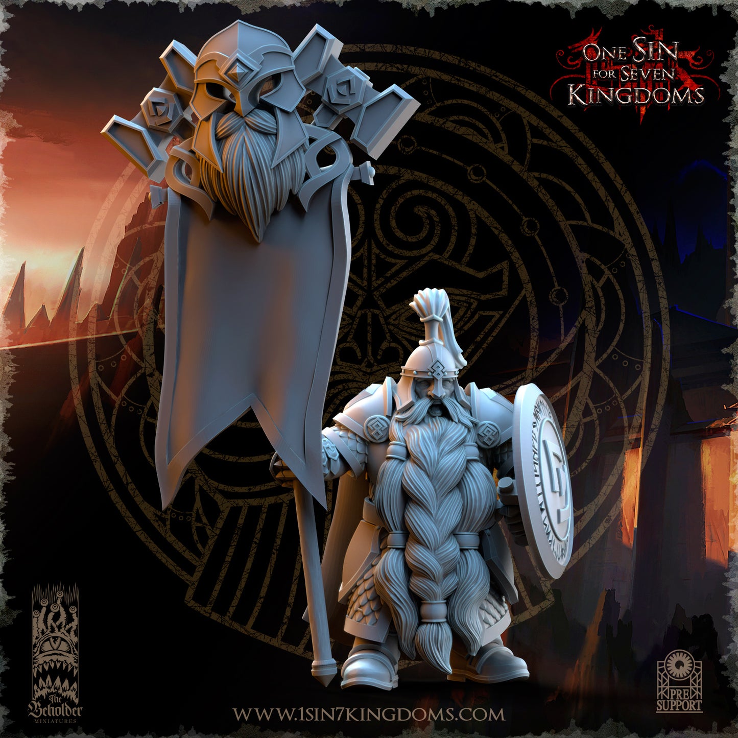 DK - Ingénieurs de guerre - BR – ROYAUME DES NAINS - Fantasy – The Beholder Miniatures 25-05 Nouveau