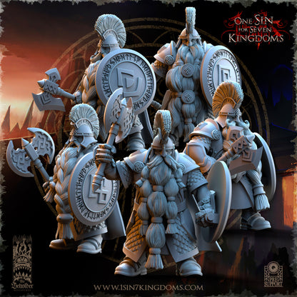 DK - Hiighborn Warrior Axe - BR – DWARVEN KINGDOM - Fantasy – The Beholder Miniatures 25-02