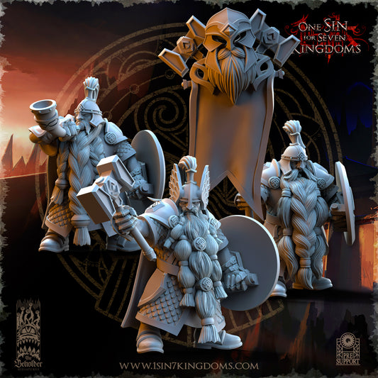 DK - Ingénieurs de guerre - BR – ROYAUME DES NAINS - Fantasy – The Beholder Miniatures 25-05 Nouveau