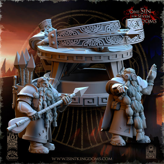 DK - Ingénieurs de guerre - BR – ROYAUME DES NAINS - Fantasy – The Beholder Miniatures 25-05 Nouveau