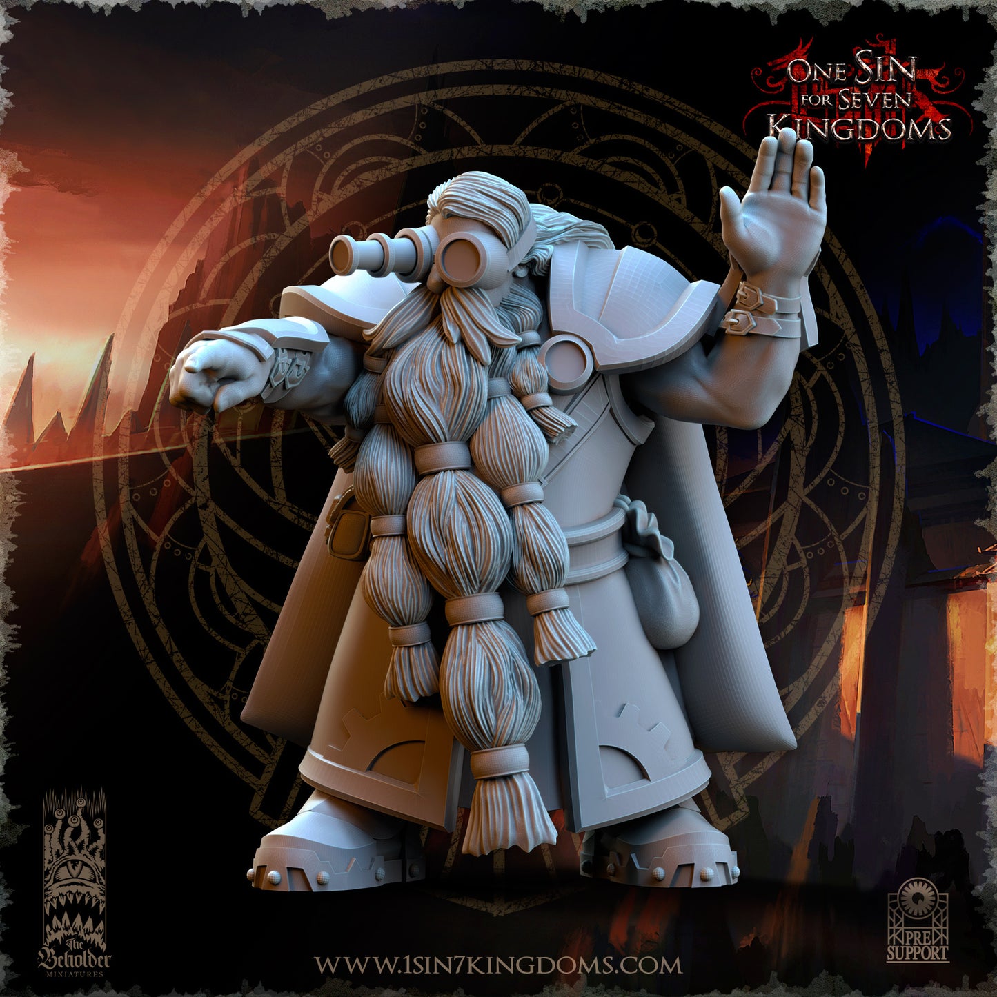 DK - Ingénieurs de guerre - BR – ROYAUME DES NAINS - Fantasy – The Beholder Miniatures 25-05 Nouveau