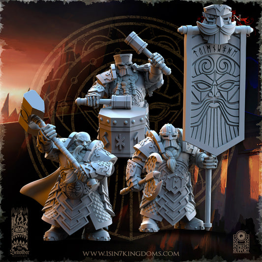 DK - Ironheads - Gruppo Comando - BR – DWARVEN KINGDOM - Fantasy – The Beholder Miniatures 25-05 Novità