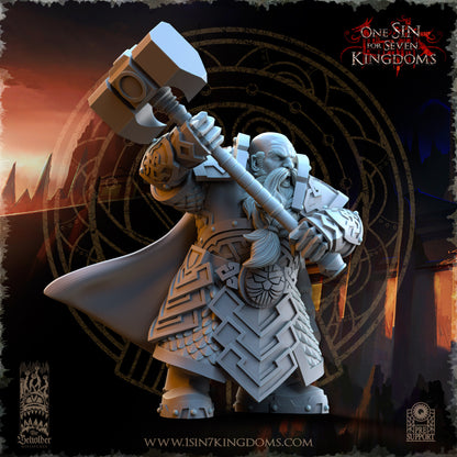 DK - Ironheads - Command Group - BR – DWARVEN KINGDOM - Fantasy – The Beholder Miniatures 25-05 New