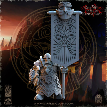 DK - Ironheads - Command Group - BR – DWARVEN KINGDOM - Fantasy – The Beholder Miniatures 25-05 New