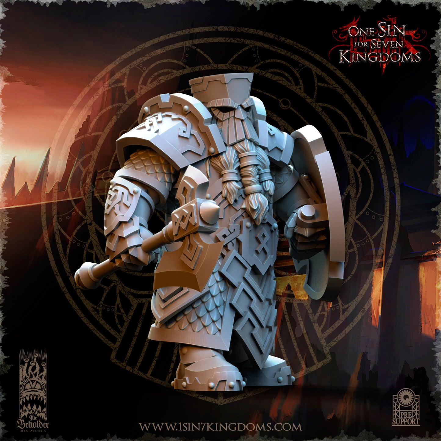 DK - Ingénieurs de guerre - BR – ROYAUME DES NAINS - Fantasy – The Beholder Miniatures 25-05 Nouveau