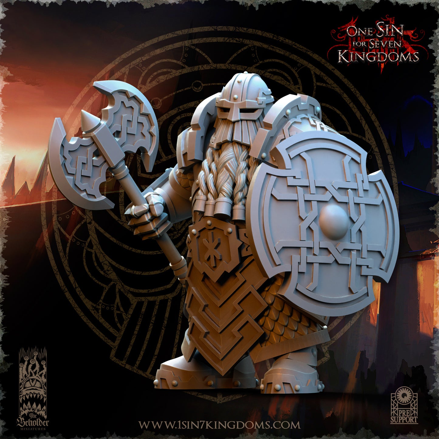 DK - Ingénieurs de guerre - BR – ROYAUME DES NAINS - Fantasy – The Beholder Miniatures 25-05 Nouveau