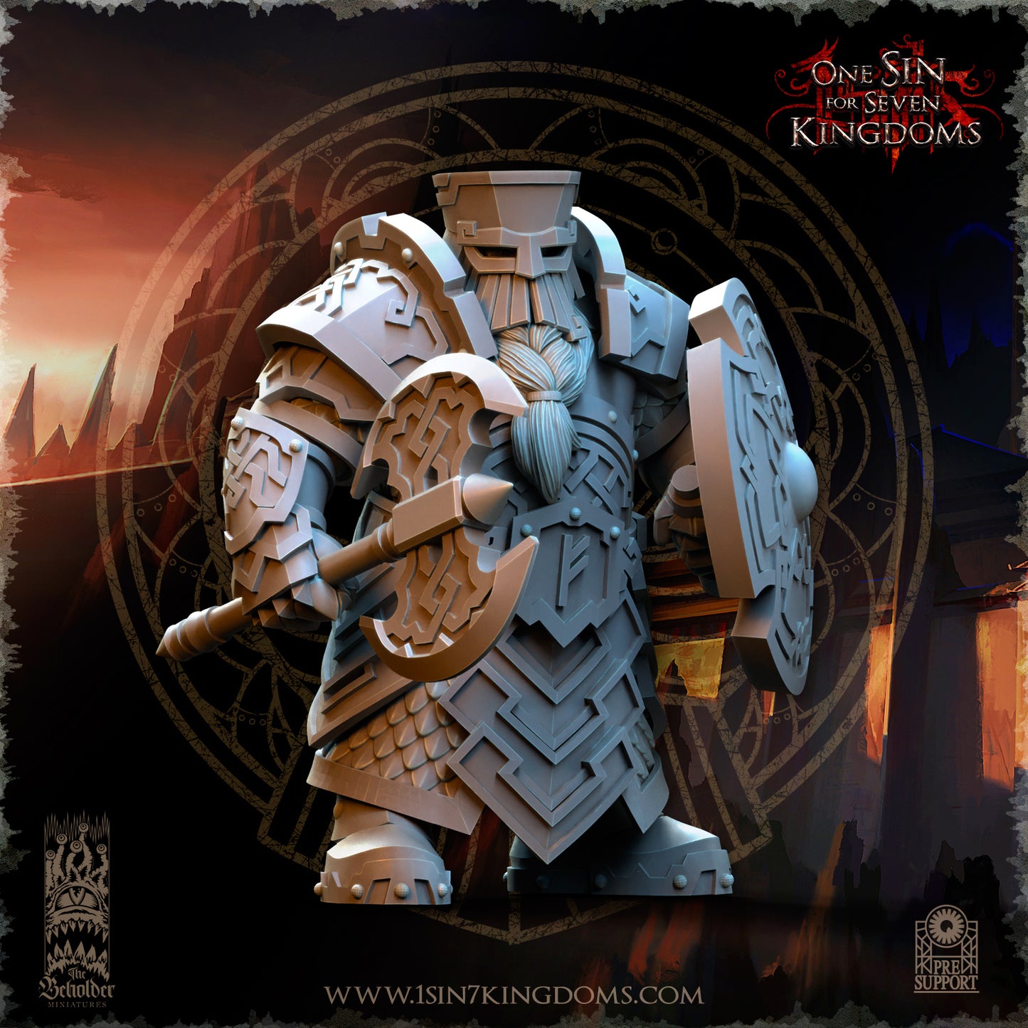 DK - Ingénieurs de guerre - BR – ROYAUME DES NAINS - Fantasy – The Beholder Miniatures 25-05 Nouveau