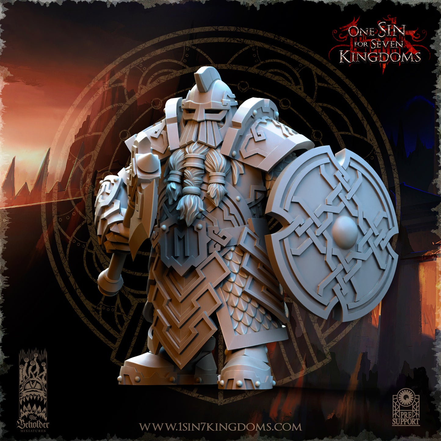 DK - Ingénieurs de guerre - BR – ROYAUME DES NAINS - Fantasy – The Beholder Miniatures 25-05 Nouveau