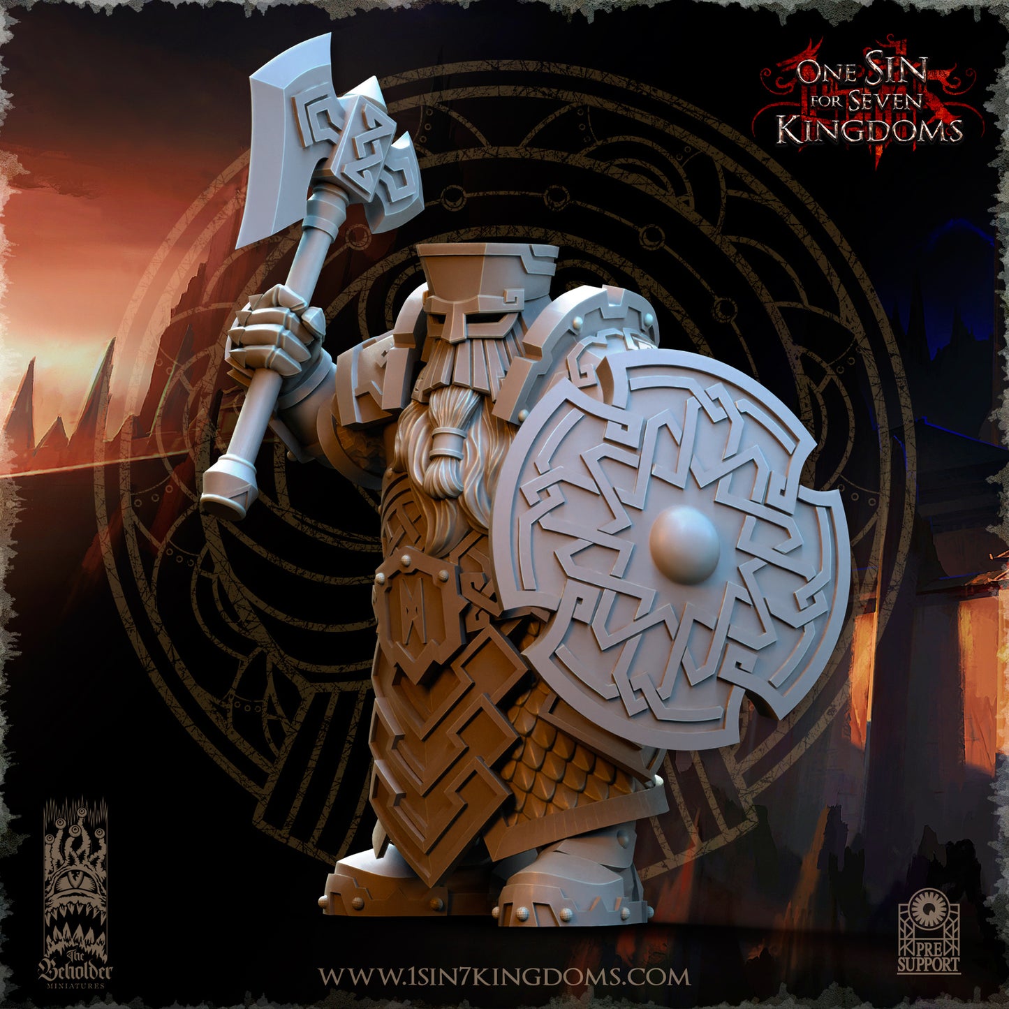 DK - Ingénieurs de guerre - BR – ROYAUME DES NAINS - Fantasy – The Beholder Miniatures 25-05 Nouveau