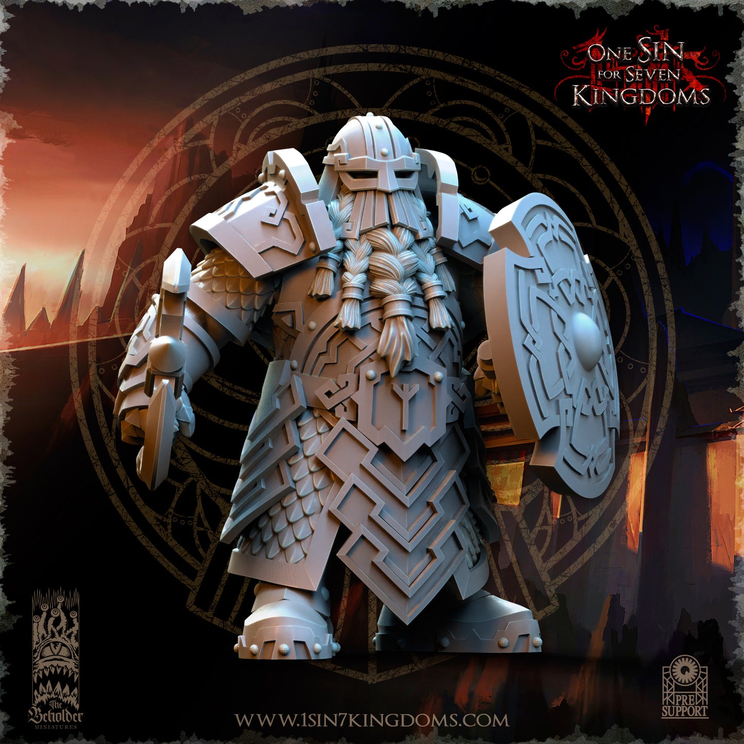 DK - Ingénieurs de guerre - BR – ROYAUME DES NAINS - Fantasy – The Beholder Miniatures 25-05 Nouveau