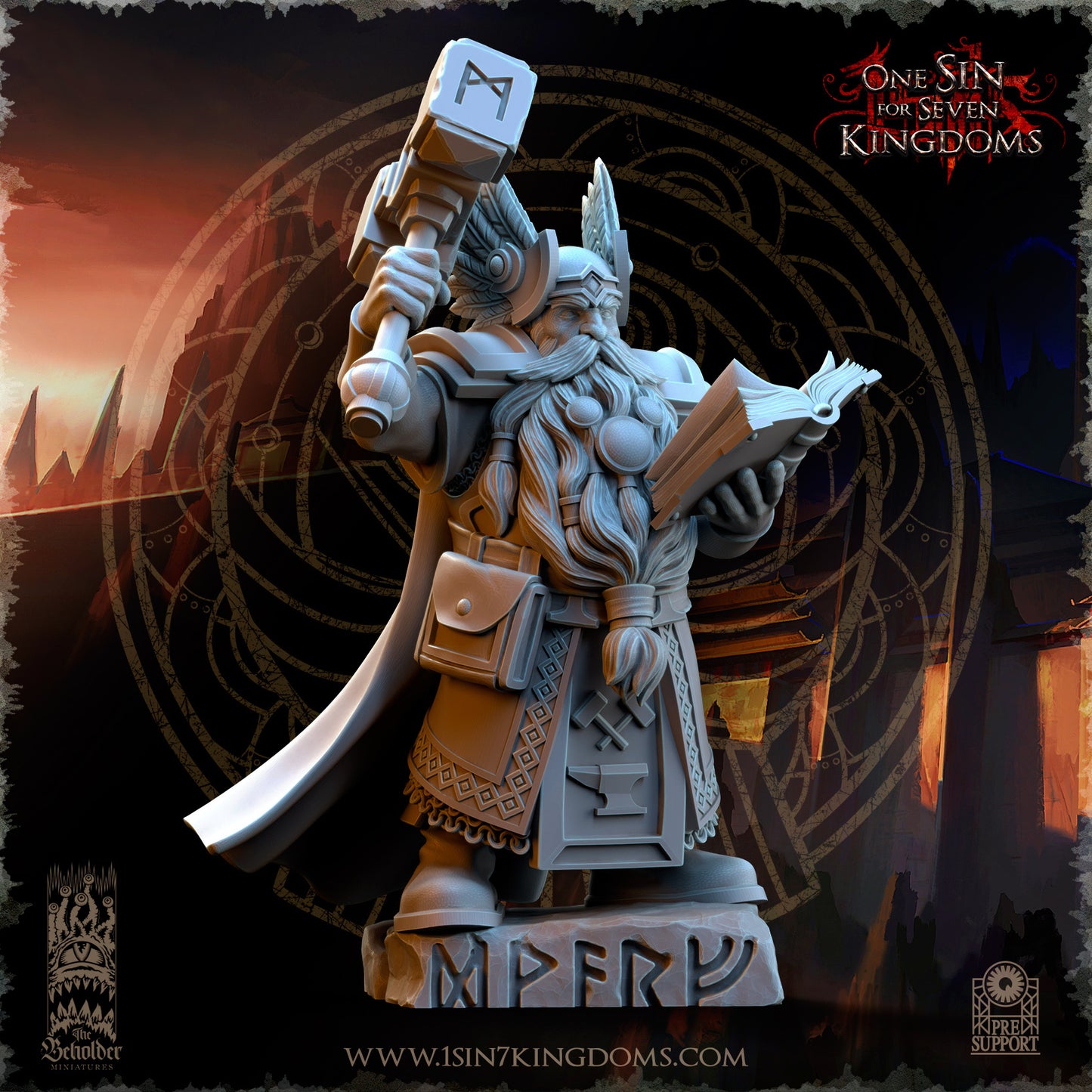 DK - Ingénieurs de guerre - BR – ROYAUME DES NAINS - Fantasy – The Beholder Miniatures 25-05 Nouveau