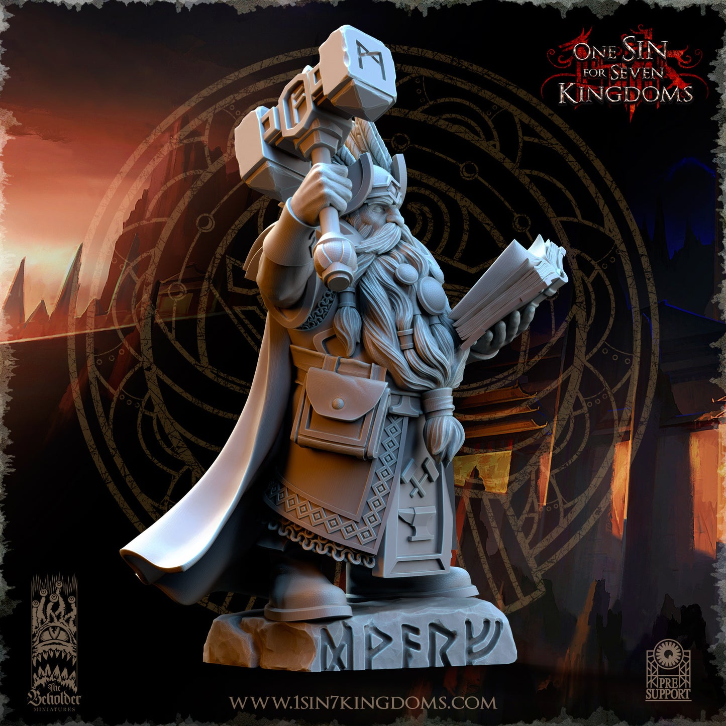DK - Ingénieurs de guerre - BR – ROYAUME DES NAINS - Fantasy – The Beholder Miniatures 25-05 Nouveau