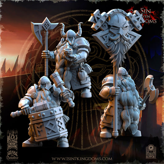 DK - Ingénieurs de guerre - BR – ROYAUME DES NAINS - Fantasy – The Beholder Miniatures 25-05 Nouveau