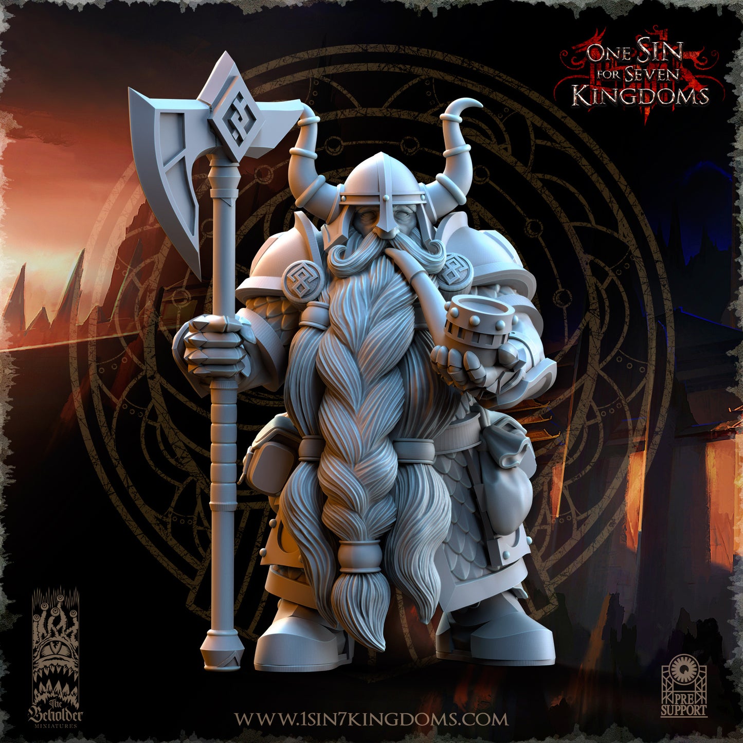 DK - Ingénieurs de guerre - BR – ROYAUME DES NAINS - Fantasy – The Beholder Miniatures 25-05 Nouveau