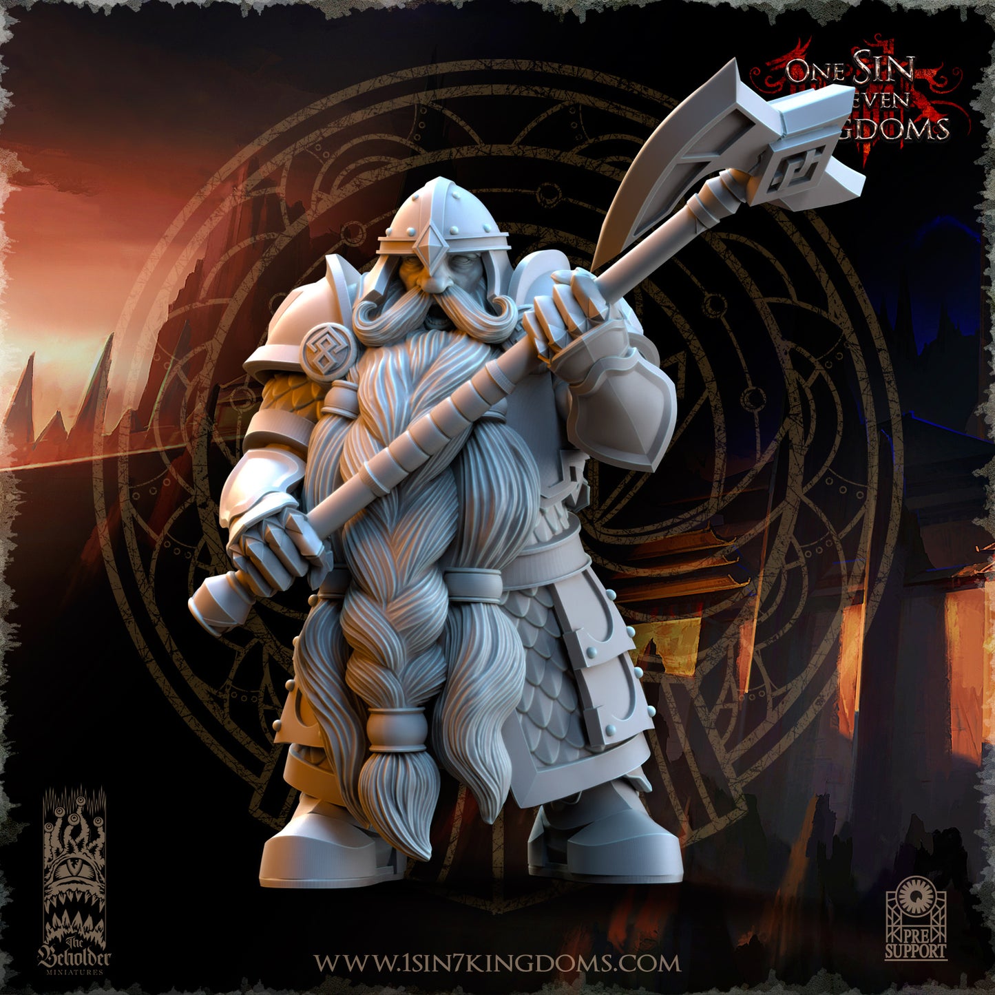 DK - Ingénieurs de guerre - BR – ROYAUME DES NAINS - Fantasy – The Beholder Miniatures 25-05 Nouveau