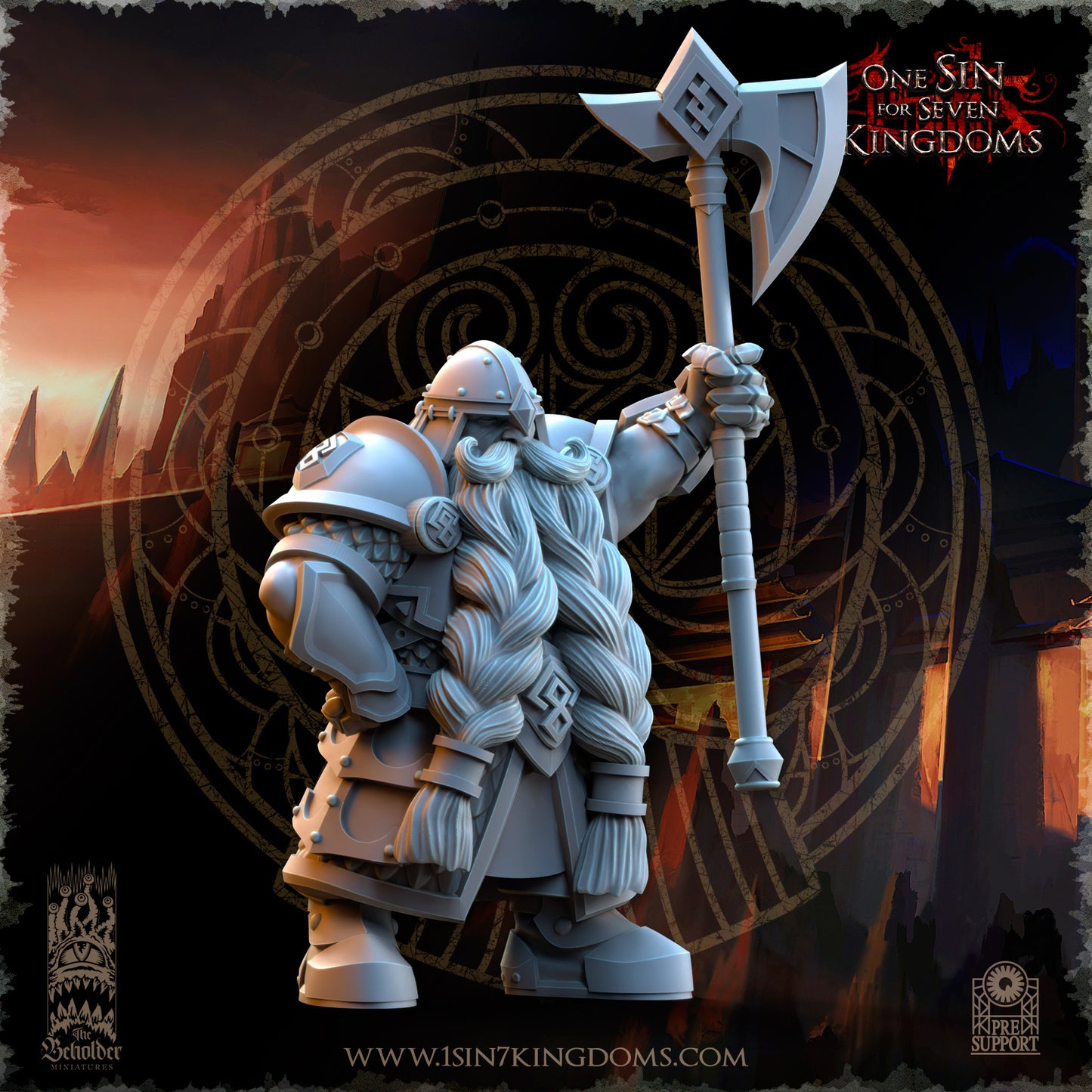 DK - Ingénieurs de guerre - BR – ROYAUME DES NAINS - Fantasy – The Beholder Miniatures 25-05 Nouveau