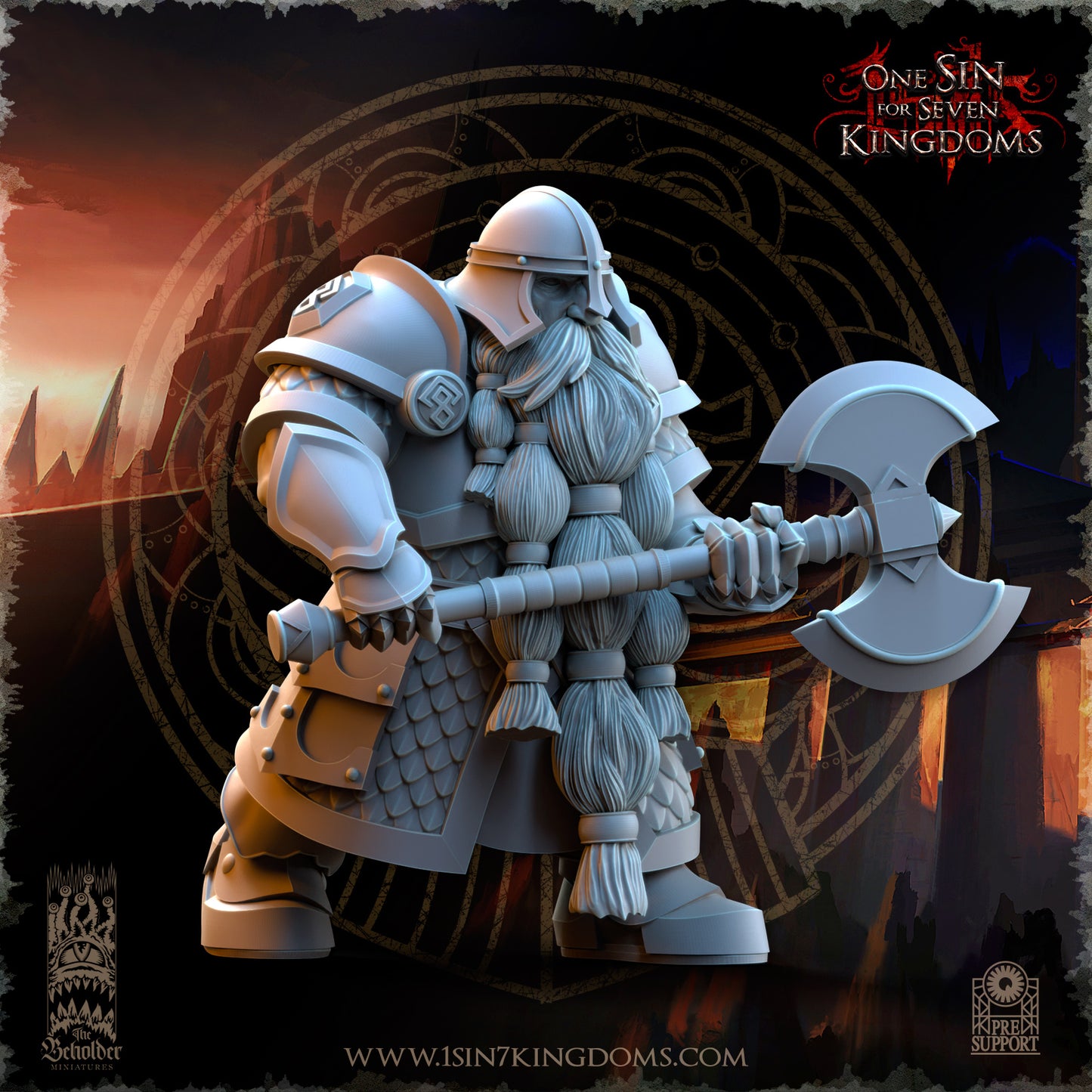 DK - Ingénieurs de guerre - BR – ROYAUME DES NAINS - Fantasy – The Beholder Miniatures 25-05 Nouveau