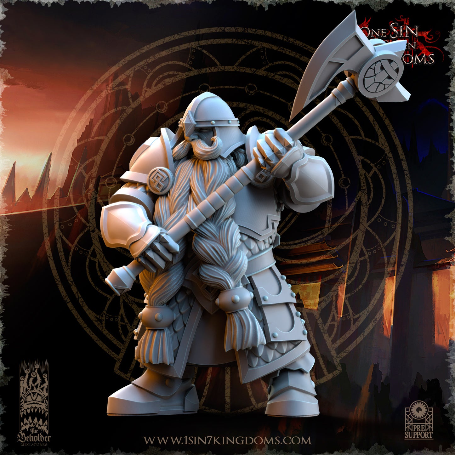 DK - Ingénieurs de guerre - BR – ROYAUME DES NAINS - Fantasy – The Beholder Miniatures 25-05 Nouveau