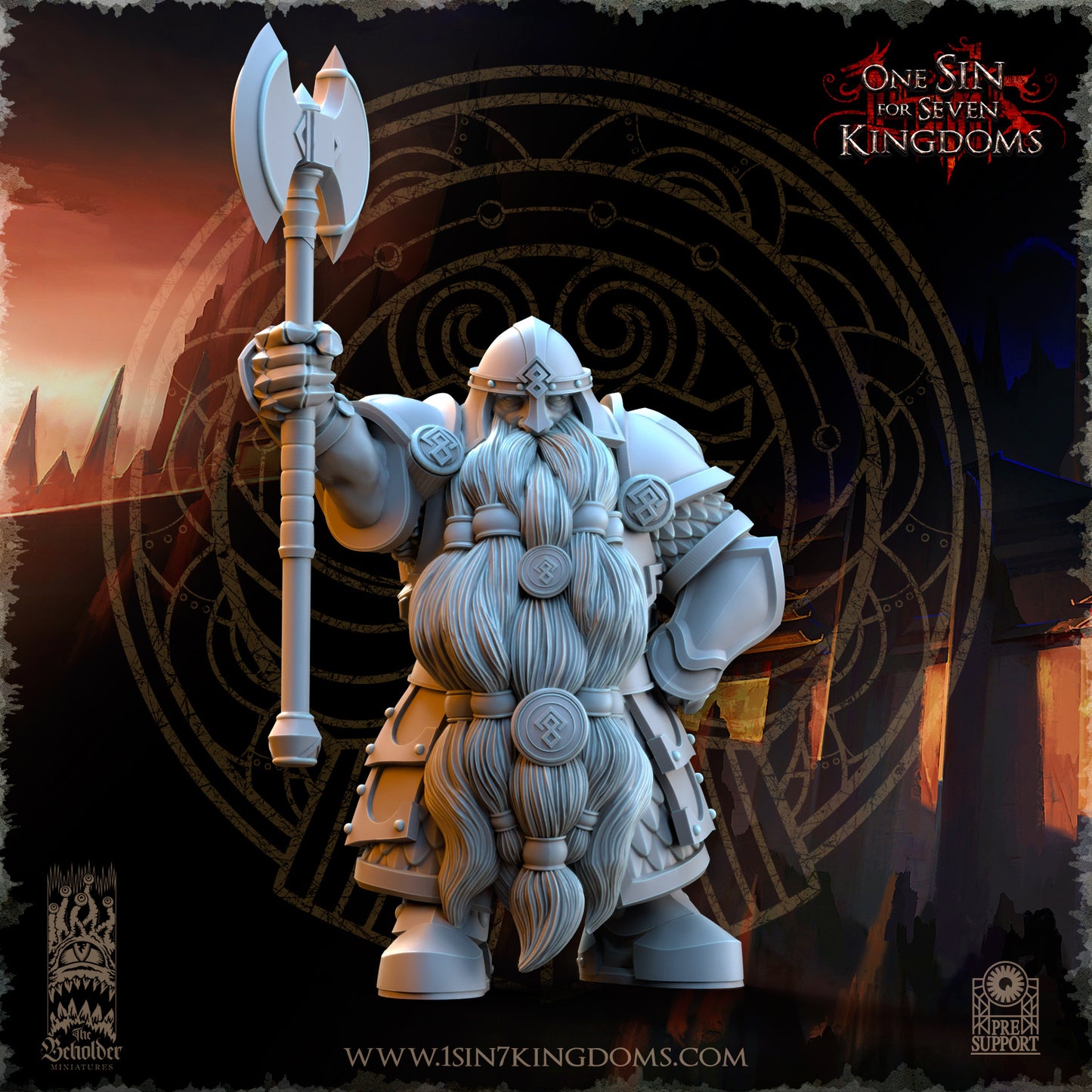 DK - Ingénieurs de guerre - BR – ROYAUME DES NAINS - Fantasy – The Beholder Miniatures 25-05 Nouveau