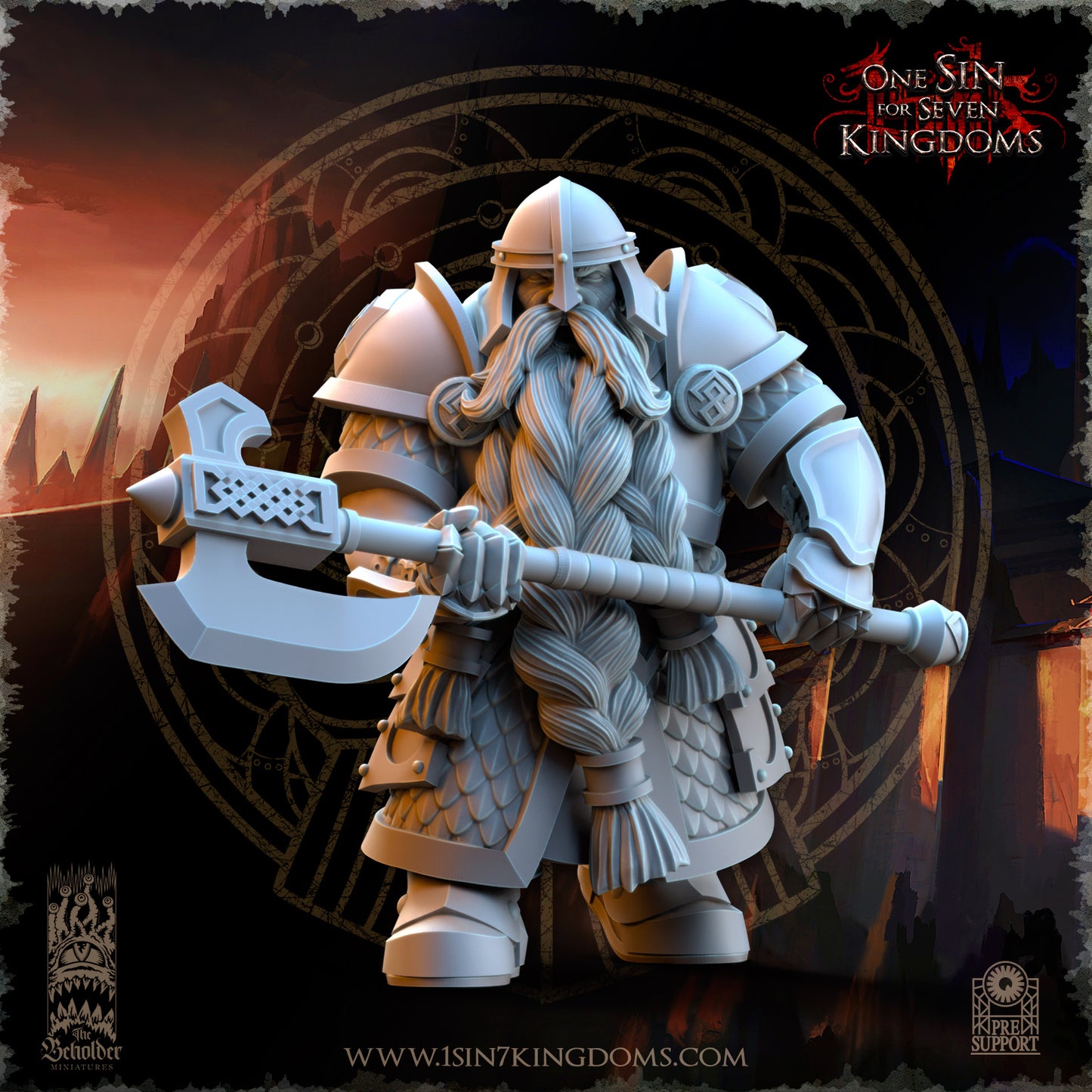 DK - Ingénieurs de guerre - BR – ROYAUME DES NAINS - Fantasy – The Beholder Miniatures 25-05 Nouveau