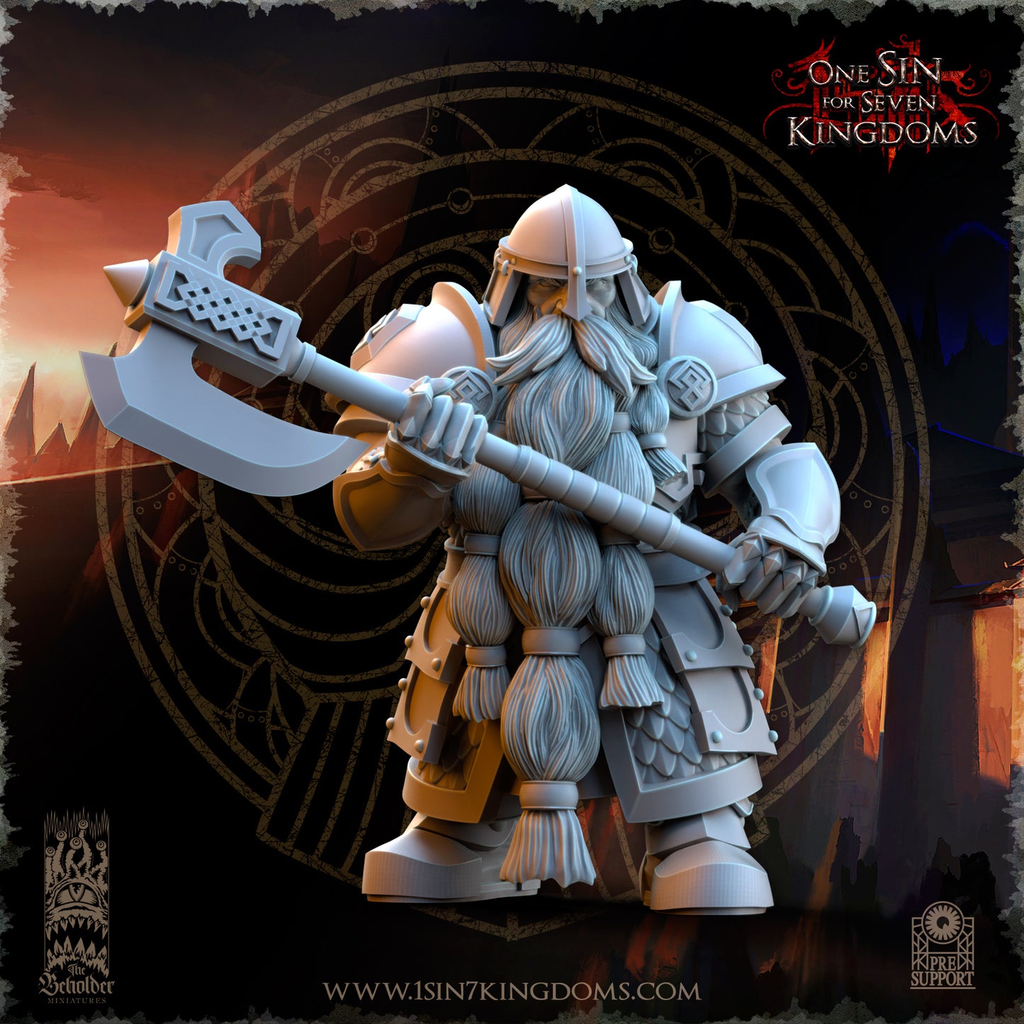 DK - Ingénieurs de guerre - BR – ROYAUME DES NAINS - Fantasy – The Beholder Miniatures 25-05 Nouveau