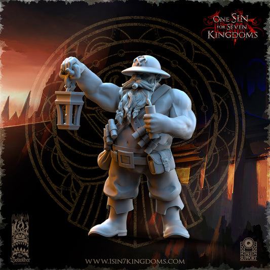 DK - Miners - Command Group - BR – DWARVEN KINGDOM - Fantasy – The Beholder Miniatures 25-05 News