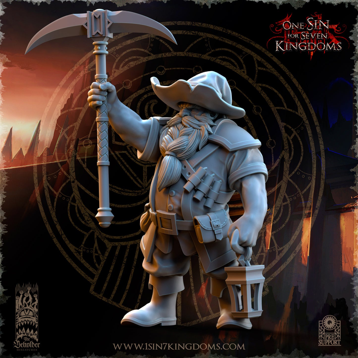 DK - Ingénieurs de guerre - BR – ROYAUME DES NAINS - Fantasy – The Beholder Miniatures 25-05 Nouveau