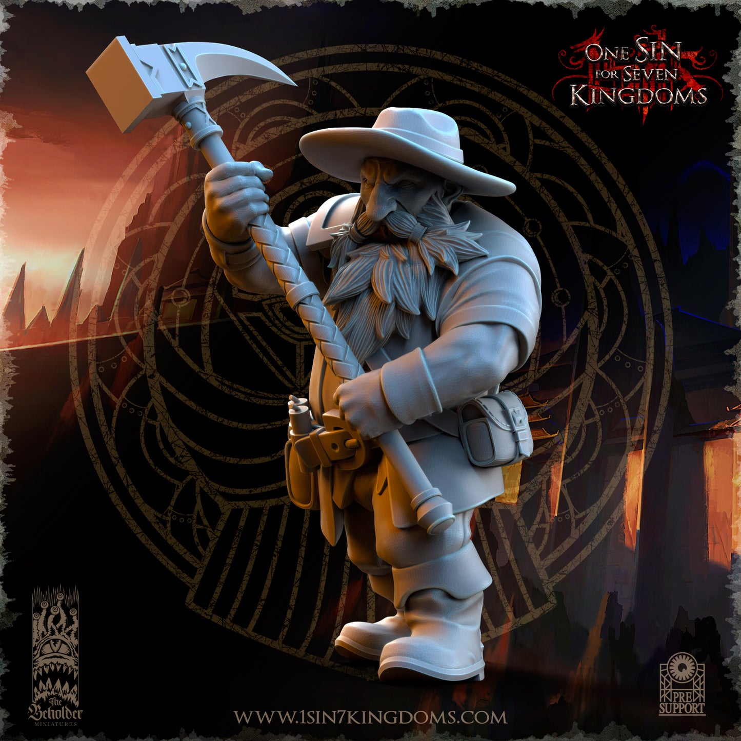 DK - Ingénieurs de guerre - BR – ROYAUME DES NAINS - Fantasy – The Beholder Miniatures 25-05 Nouveau