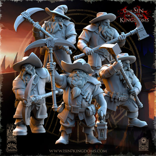 DK - Ingénieurs de guerre - BR – ROYAUME DES NAINS - Fantasy – The Beholder Miniatures 25-05 Nouveau