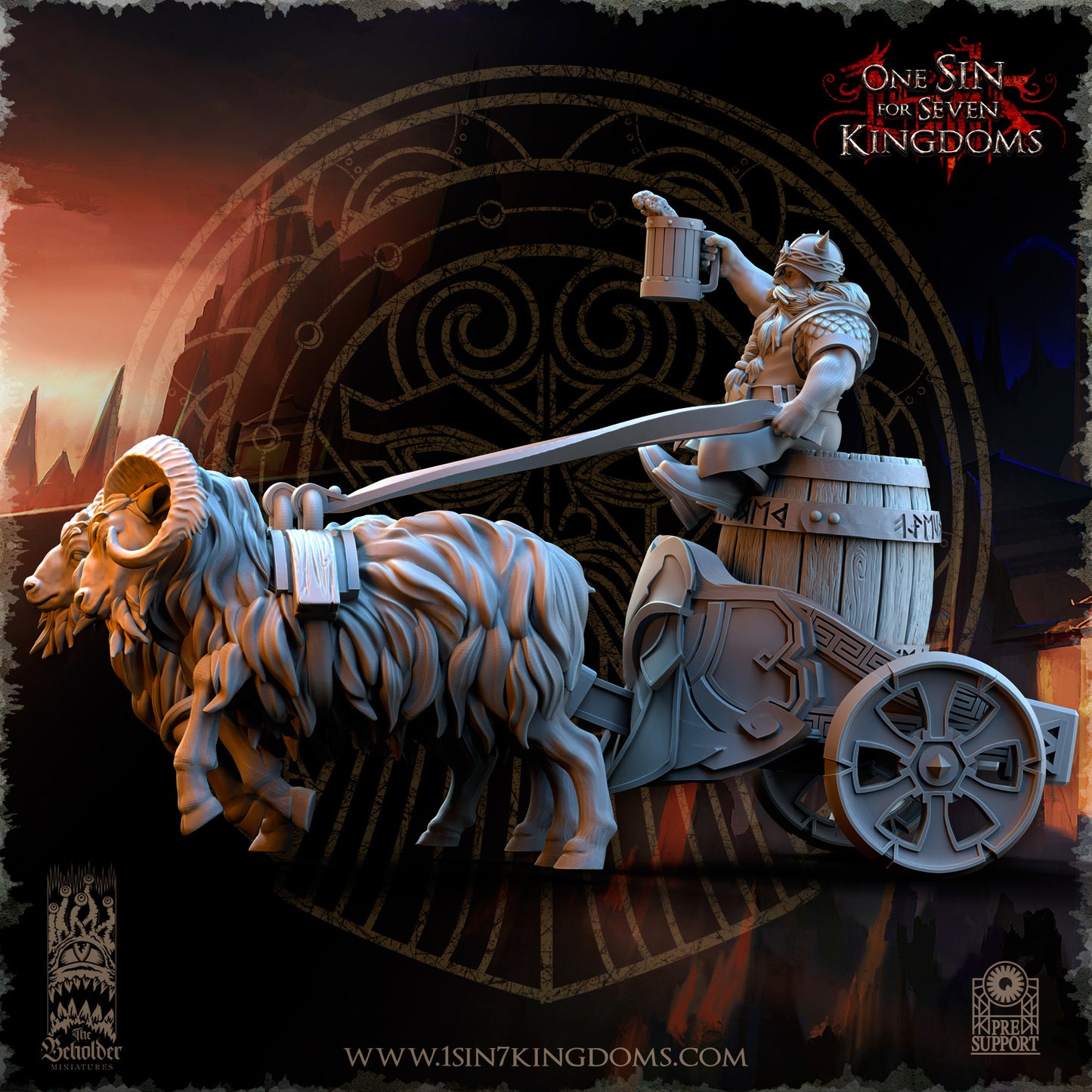 DK - Ingénieurs de guerre - BR – ROYAUME DES NAINS - Fantasy – The Beholder Miniatures 25-05 Nouveau