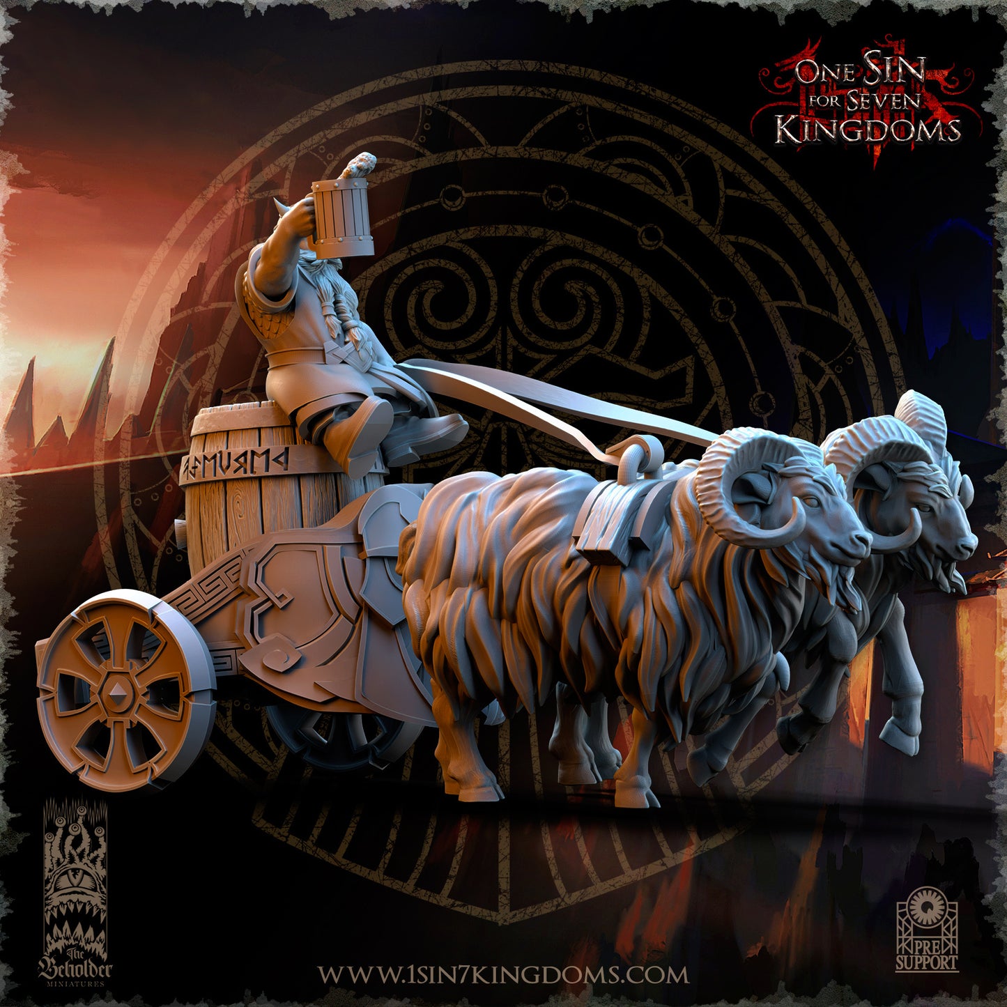 DK - Ingénieurs de guerre - BR – ROYAUME DES NAINS - Fantasy – The Beholder Miniatures 25-05 Nouveau