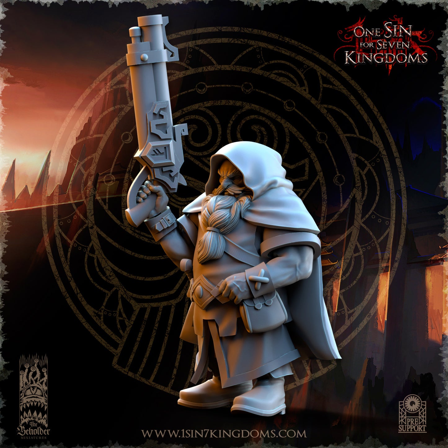 DK - Ingénieurs de guerre - BR – ROYAUME DES NAINS - Fantasy – The Beholder Miniatures 25-05 Nouveau
