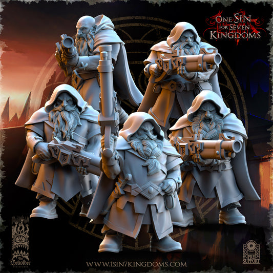 DK - Ingénieurs de guerre - BR – ROYAUME DES NAINS - Fantasy – The Beholder Miniatures 25-05 Nouveau