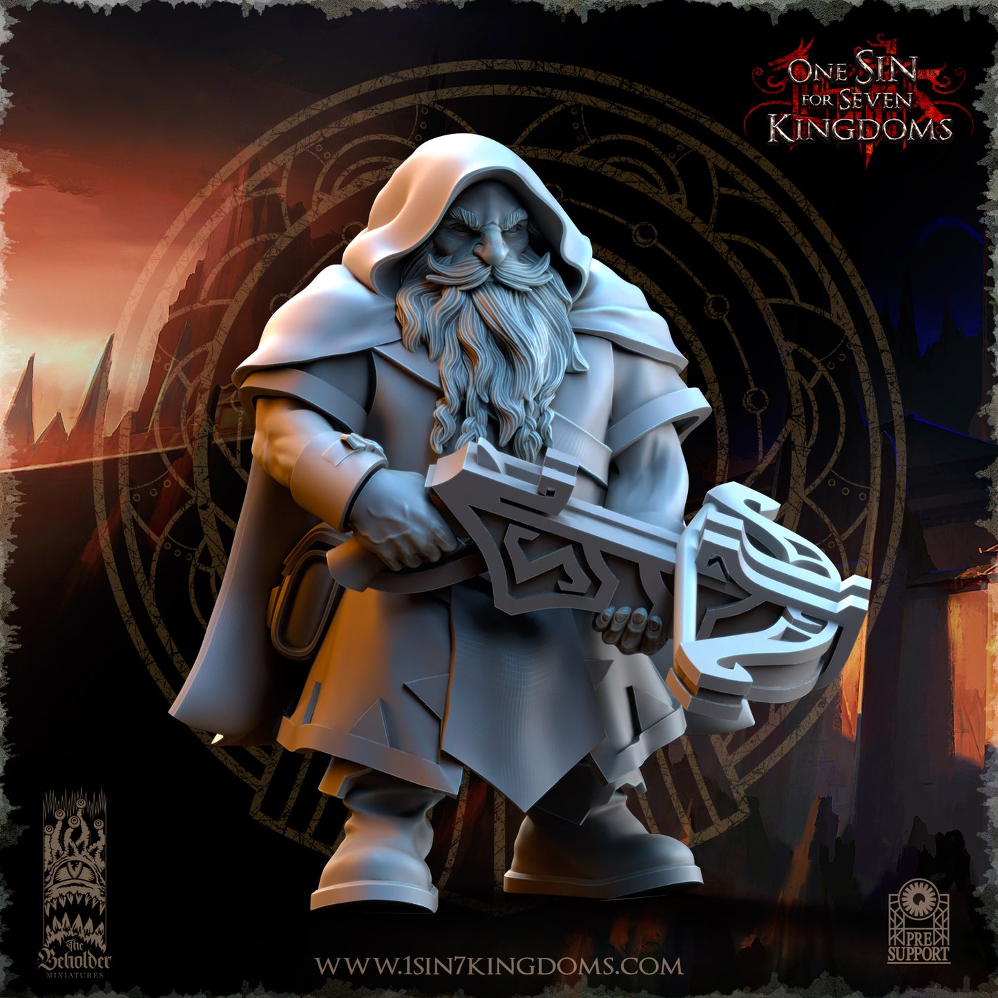 DK - Ingénieurs de guerre - BR – ROYAUME DES NAINS - Fantasy – The Beholder Miniatures 25-05 Nouveau