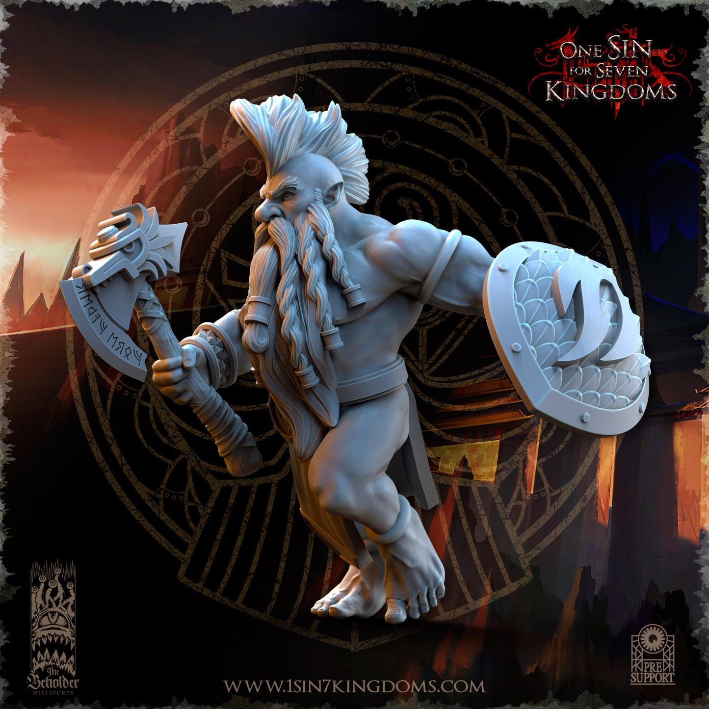 DK - Ingénieurs de guerre - BR – ROYAUME DES NAINS - Fantasy – The Beholder Miniatures 25-05 Nouveau