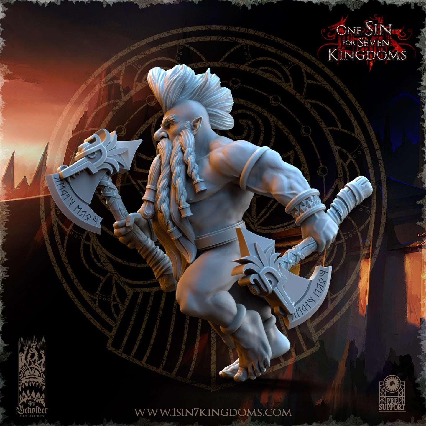 DK - Ingénieurs de guerre - BR – ROYAUME DES NAINS - Fantasy – The Beholder Miniatures 25-05 Nouveau